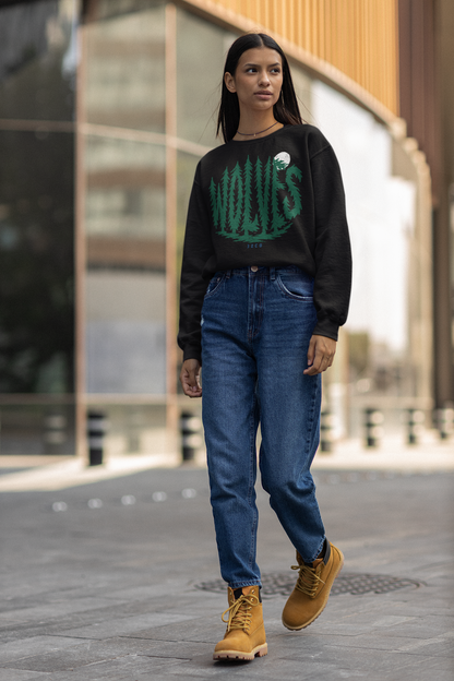Night Watch - Wolves Womens Reflex Crewneck Sweatshirt
