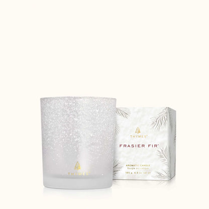 Frasier Fir Poured Candle, 6.5 oz Flocked