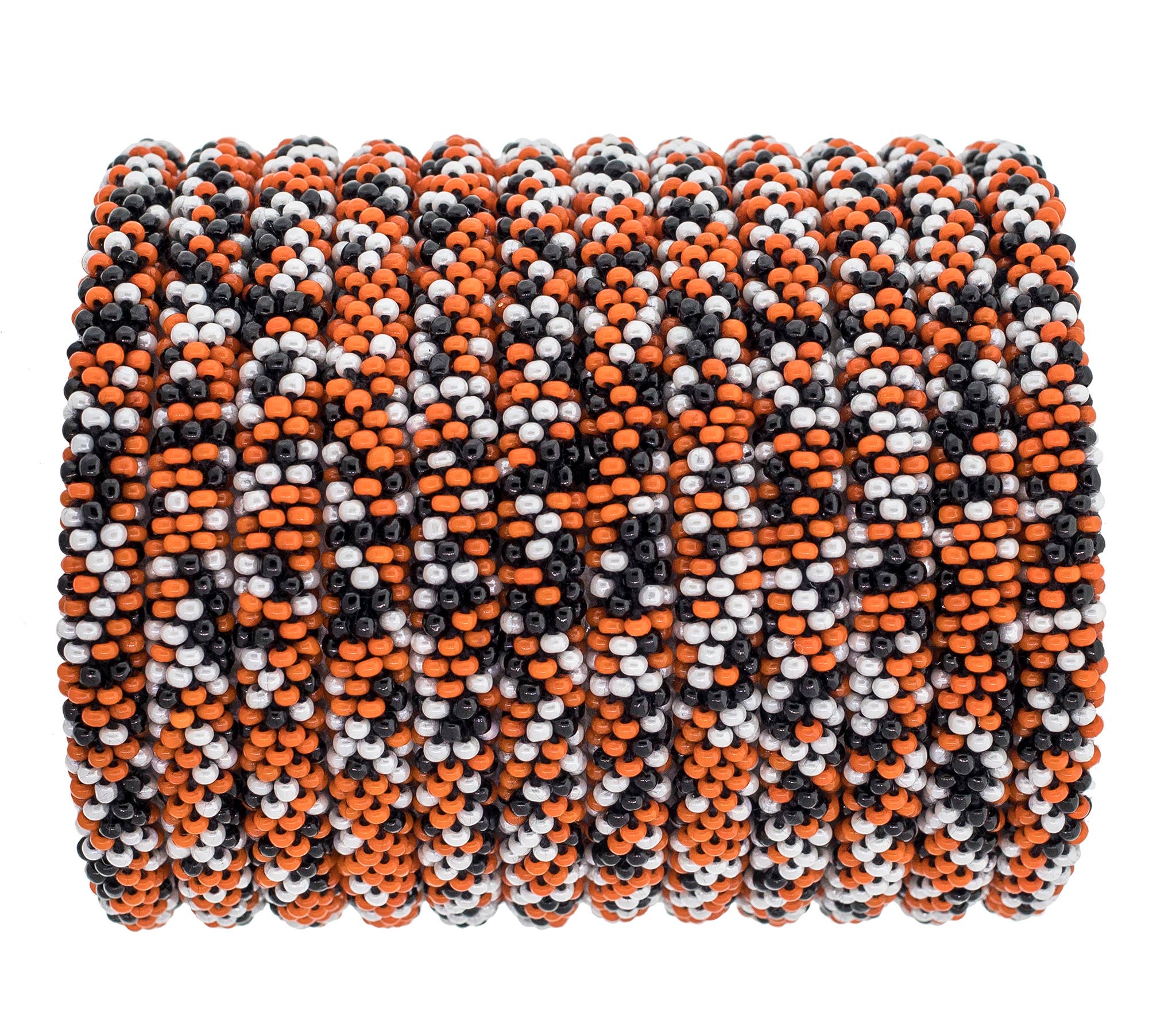 Roll-On® Bracelets / Orange & Black Speckled